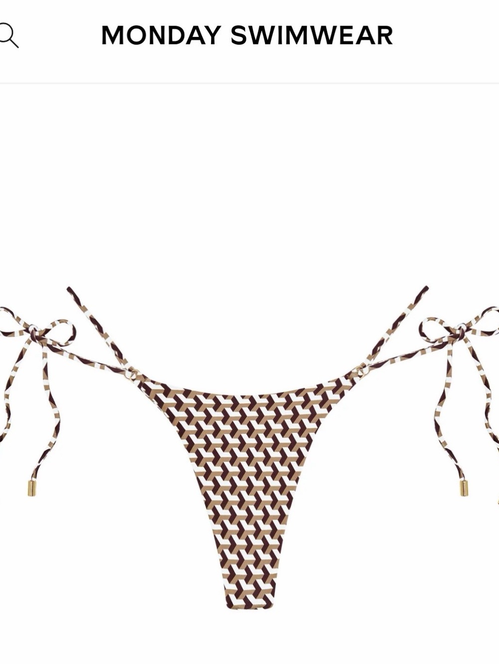 Monday Swimwear Husk Geo - Palma Top & Hanalei Bottom - Picture 3 of 5